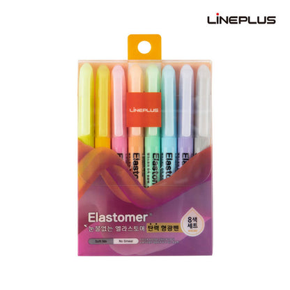 Lineplus Elastomer Highlighter Set of 8