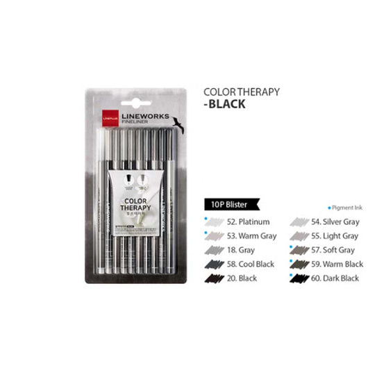 Lineplus Lineworks Fineliner Black Set