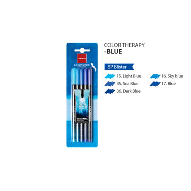 Lineplus Lineworks Fineliner Blue Set