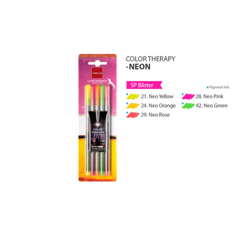 Lineplus Lineworks Fineliner Neon Set