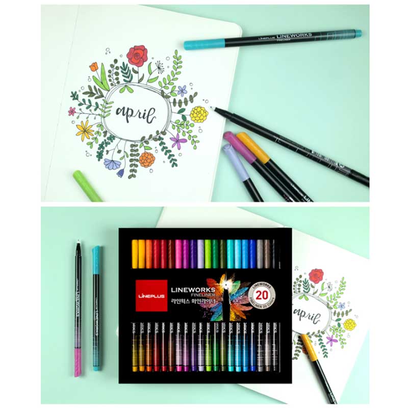 Lineplus Lineworks Fineliner Set of 20