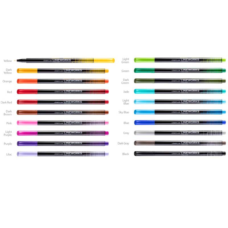 Lineplus Lineworks Fineliner Set of 20