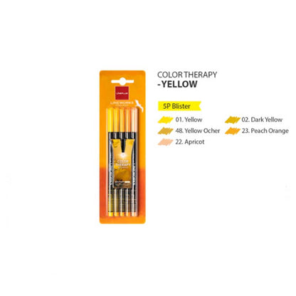 Lineplus Lineworks Fineliner Yellow Set