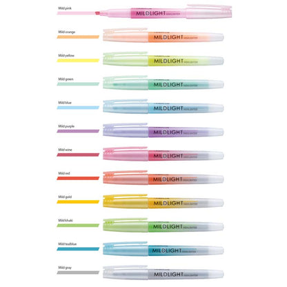 Lineplus Mildlight Highlighter Set of 12