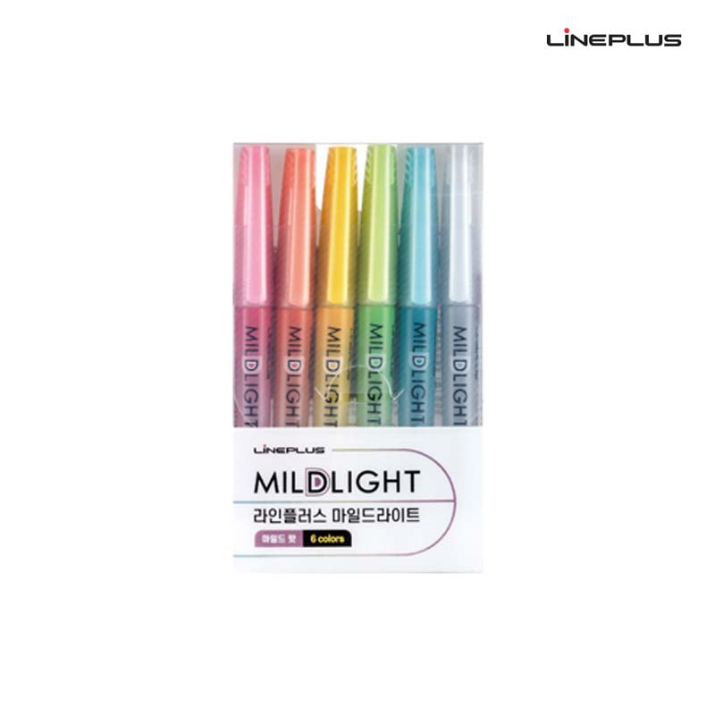 Lineplus Mildlight Highlighter Set of 6