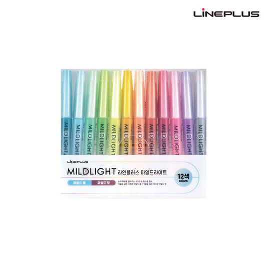 Lineplus Mildlight Highlighter Set of 12