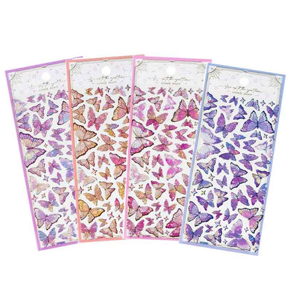 Lovely Heart Butterfly Crystal Sticker YT-CM