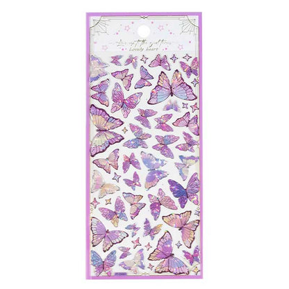 Lovely Heart Butterfly Crystal Sticker YT-CM