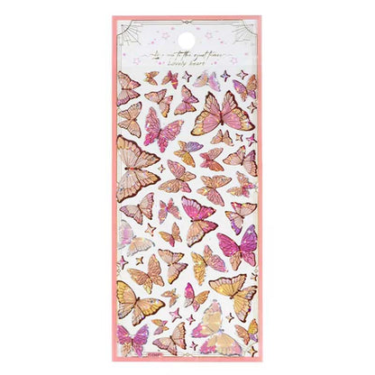 Lovely Heart Butterfly Crystal Sticker YT-CM