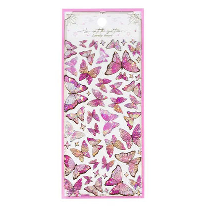 Lovely Heart Butterfly Crystal Sticker YT-CM