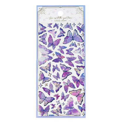 Lovely Heart Butterfly Crystal Sticker YT-CM