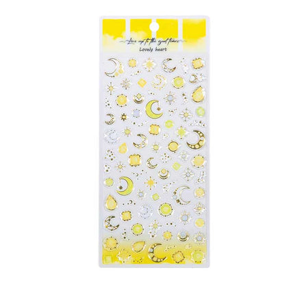 Lovely Heart Crystal Bronzing Sticker YT-AS