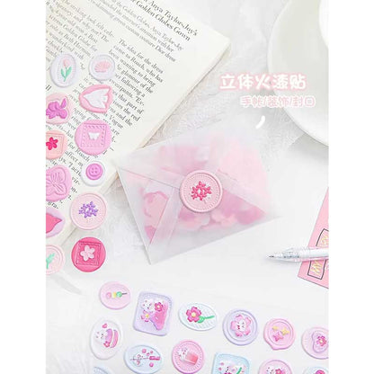 Pastel Wax Seal Design Sticker YT-AV