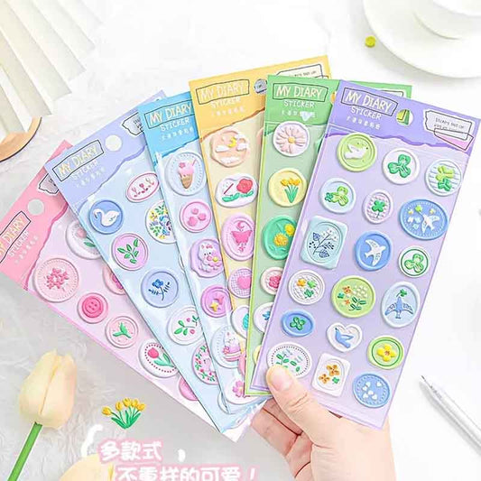 Pastel Wax Seal Design Sticker YT-AV