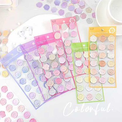 Pastel Wax Seal Sticker YT-EU