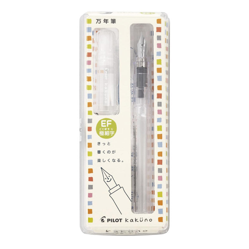 Pilot Kakuno Fountain Pen Clear Transparent