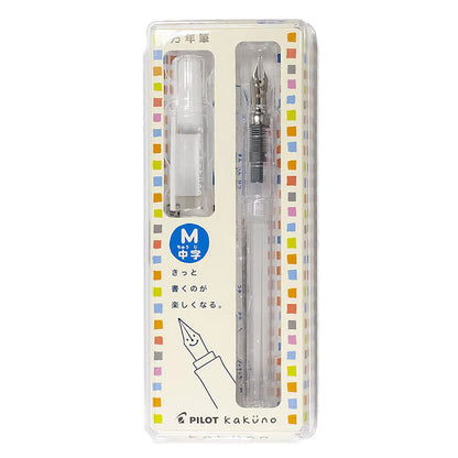 Pilot Kakuno Fountain Pen Clear Transparent