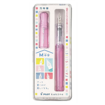 Pilot Kakuno Fountain Pen Transparent Pink