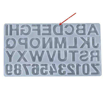 Resin Alphabet Mould 1.5in