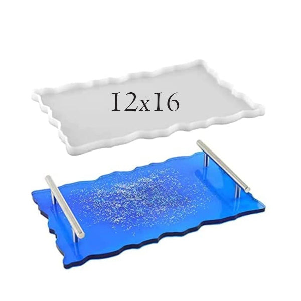Resin Rectangle Tray Mould Agate