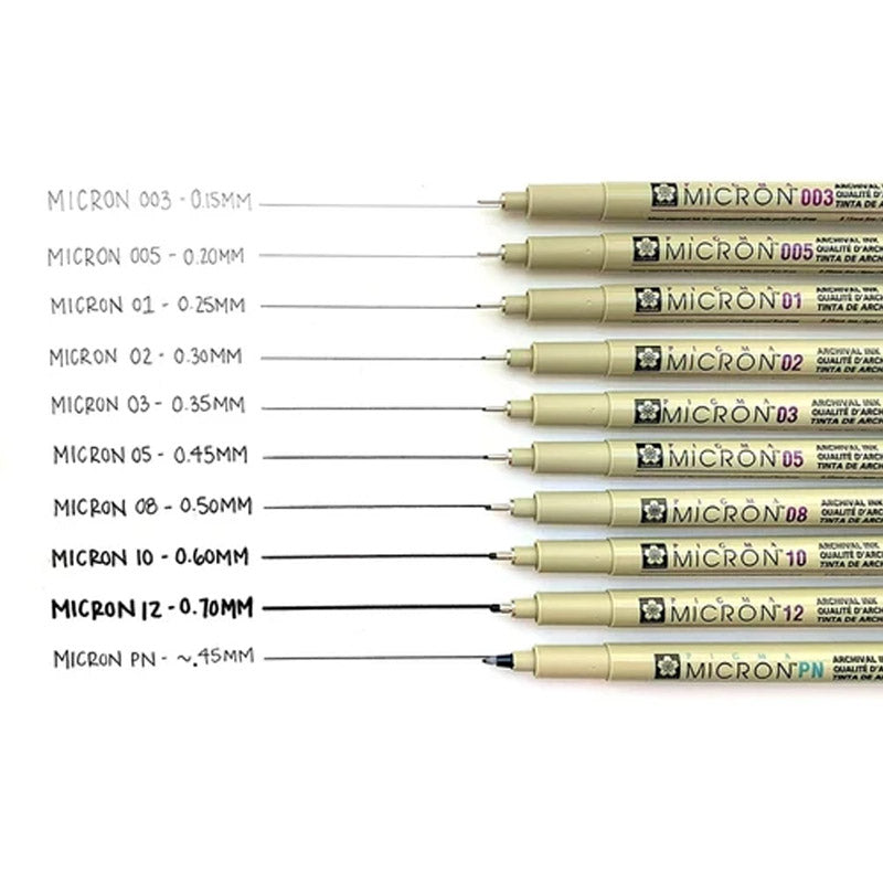 Sakura Pigma Micron Pen Black (Open Stock)
