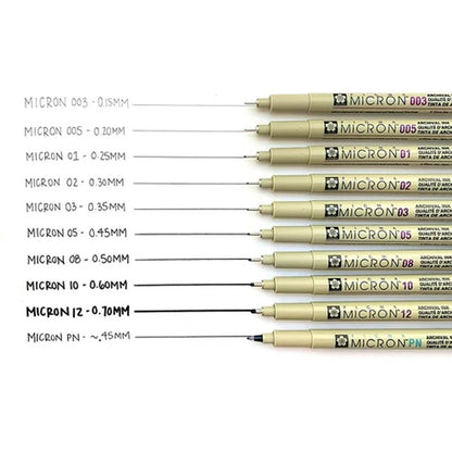 Sakura Pigma Micron Pen Black (Open Stock)