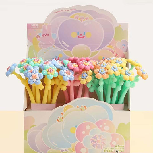 Sofun Fancy Flower Shaped Gel Pen (ZF-3627)