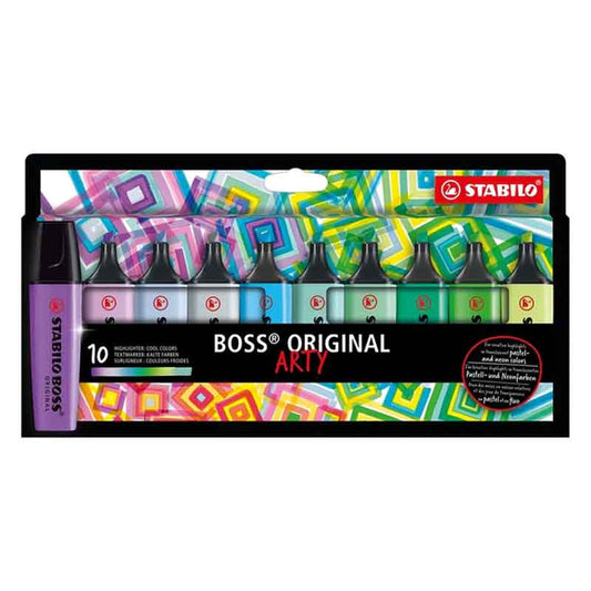 Stabilo Boss Arty Highlighter 10 Shades