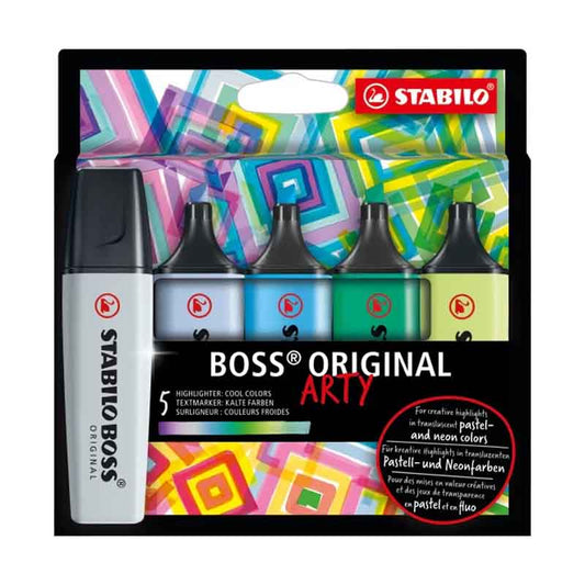 Stabilo Boss Arty Highlighter 5 Shades