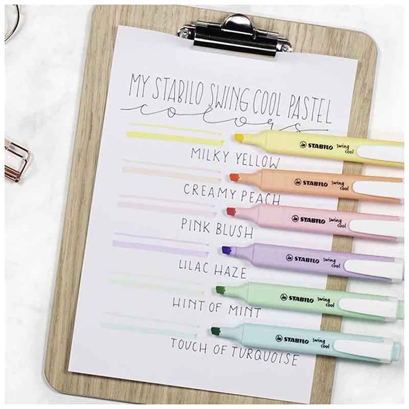 Stabilo Swing Cool Pastel Highlighter Set of 6
