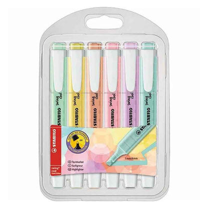 Stabilo Swing Cool Pastel Highlighter Set of 6