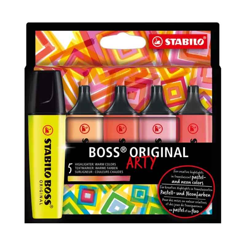 Stabilo Boss Arty Highlighter 5 Shades