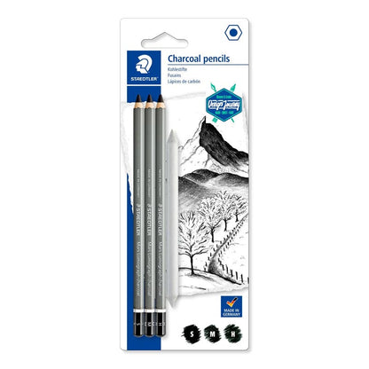 Staedtler Lumograph Charcoal Pencil Set of 4
