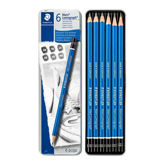 Staedtler Lumograph Drawing Pencil Set of 6