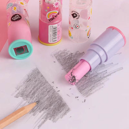 Tochain Fancy Lipstik Shaped Sharpener & Eraser E2110