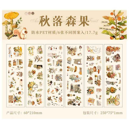 ZABC Love in All Seasons Deco PET Sticker SJJA-8