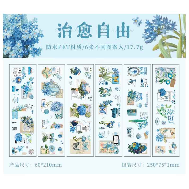 ZABC Love in All Seasons Deco PET Sticker SJJA-8
