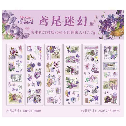 ZABC Love in All Seasons Deco PET Sticker SJJA-8