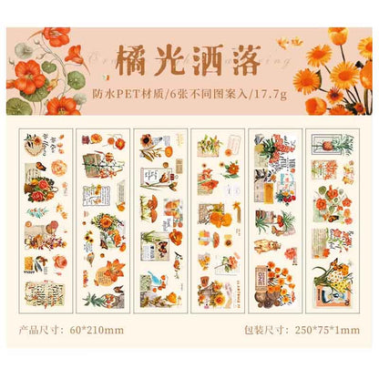ZABC Love in All Seasons Deco PET Sticker SJJA-8