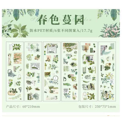 ZABC Love in All Seasons Deco PET Sticker SJJA-8