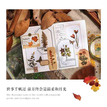 ZABC Vintage Autumn Flowers Series Sticker SLZG-4