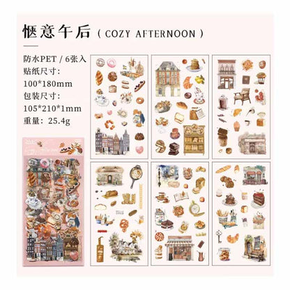 ZABC Literary Retro PET Sticker JMXJ-6