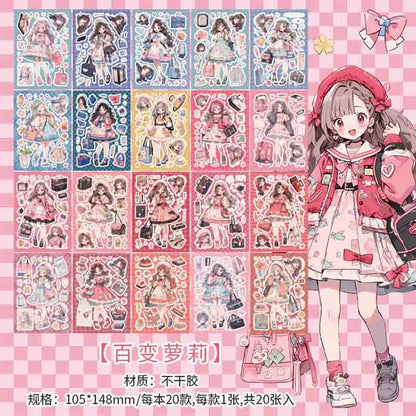 Kawaii-Q Sweet And Gentle Cartoon Sticker KQ-182