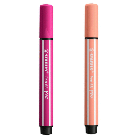 Stabilo | Pen 68 | Max Arty | Pink And Flesh | Pack of 2
