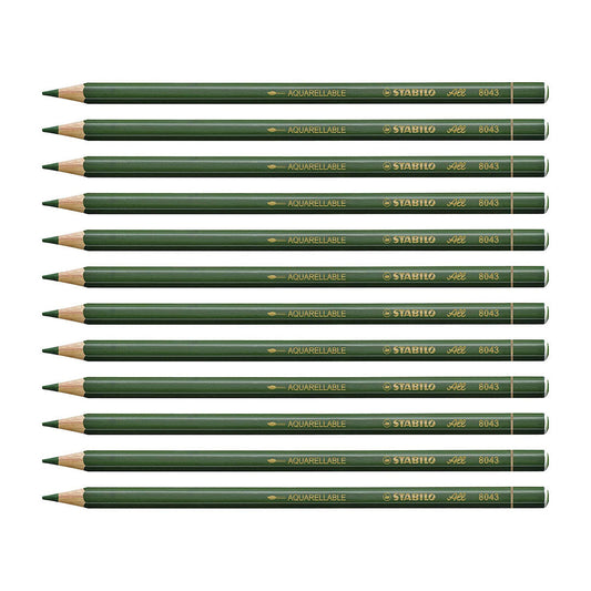 Stabilo | All Graphite Pencil | 12 Count Pack Of 1 | Green