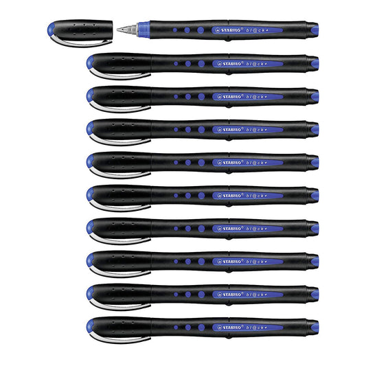 Stabilo | Bl@ck | Medium Tip | Blue | Pack Of 10