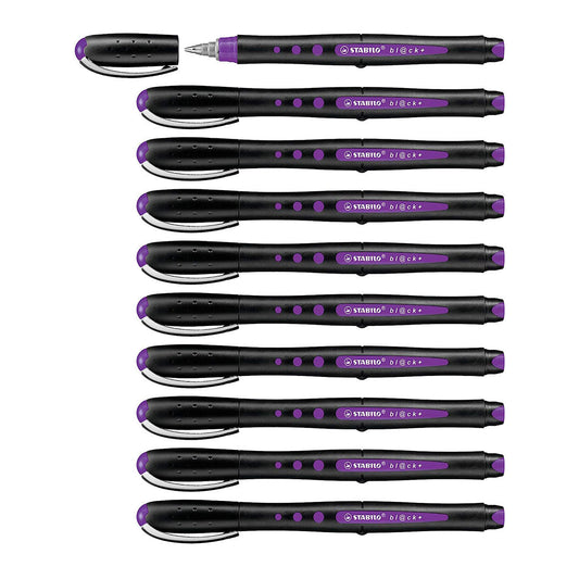 Stabilo | Bl@ck | Fine Tip | Lilac | Pack Of 10