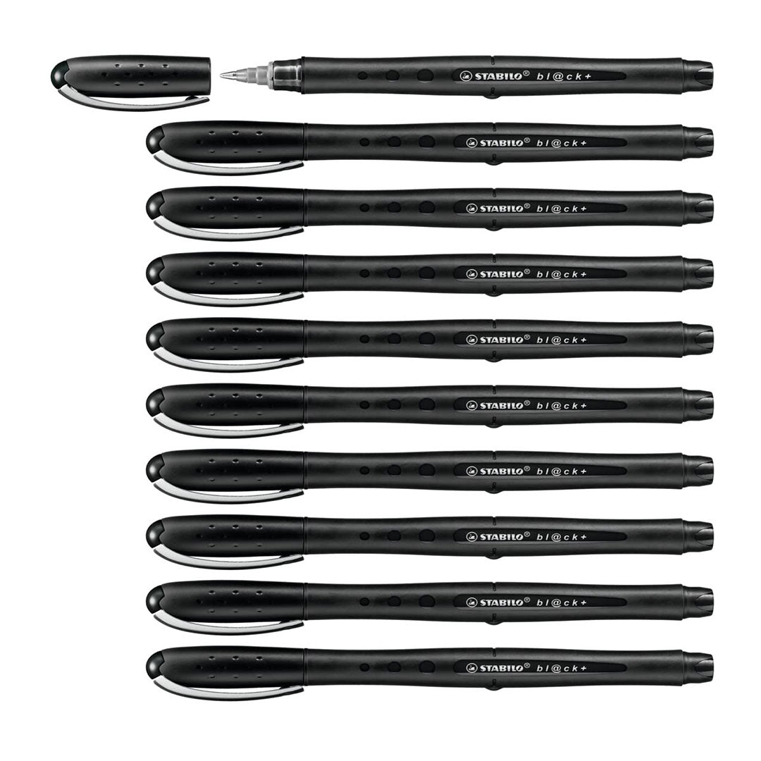Stabilo | Bl@ck | Fine Tip | Black | Pack Of 10