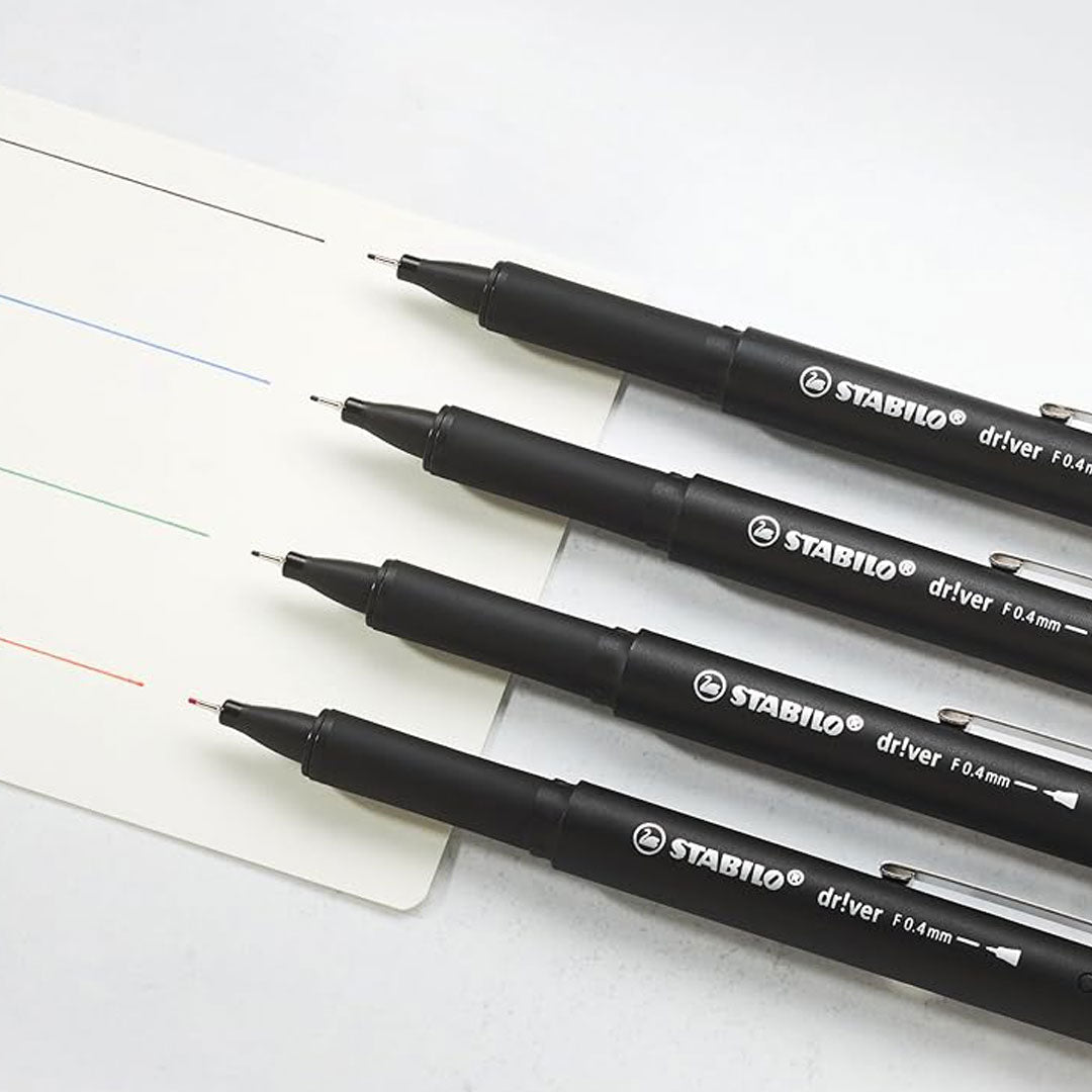 Stabilo | dr!ver Series | Premium Fineliner | 0.4mm | Fine | Green