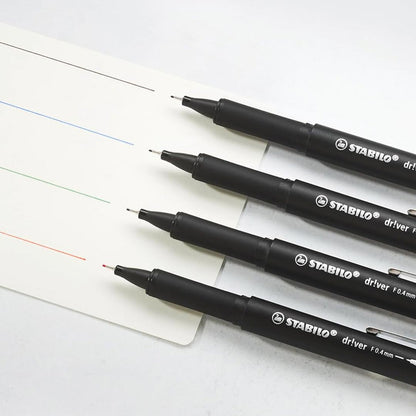 Stabilo | dr!ver Series | Premium Fineliner | 0.4mm | Fine | Pack of 1 | Black